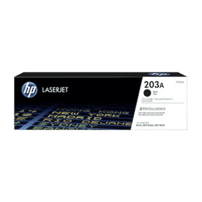 HP 203A Black LaserJet Toner Cartridge-CF540A