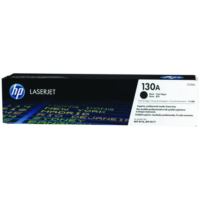 HP 130A Black Original LaserJet Toner Cartridge | CF350A