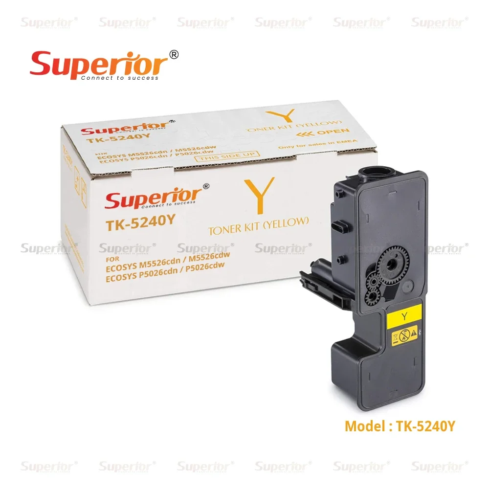 Superior TK-5240Y Yellow High Yield Compatible Toner Cartridge