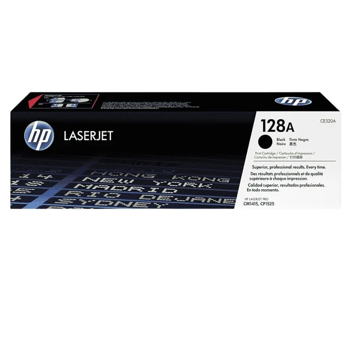 HP 128A Black LaserJet Toner Cartridge | CE320A