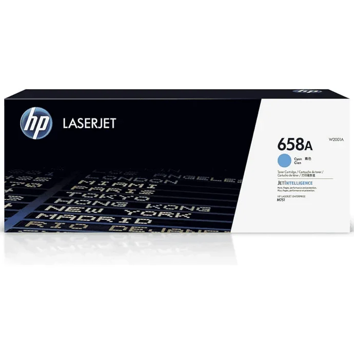 HP 658A LaserJet Toner Cartridge Cyan W2001A