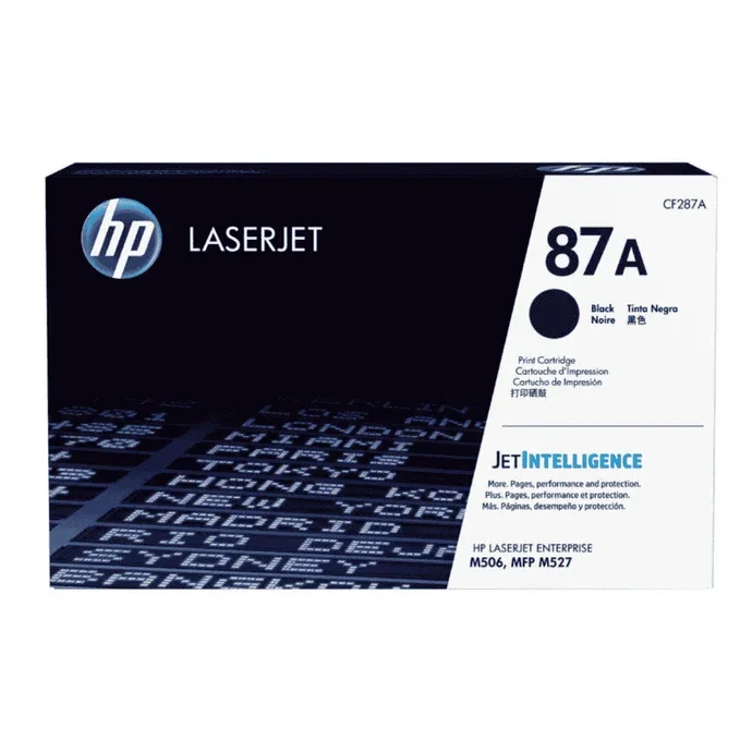 HP-87A BLACK ORIGINAL LASERJET TONER CARTRIDGE, CF287A
